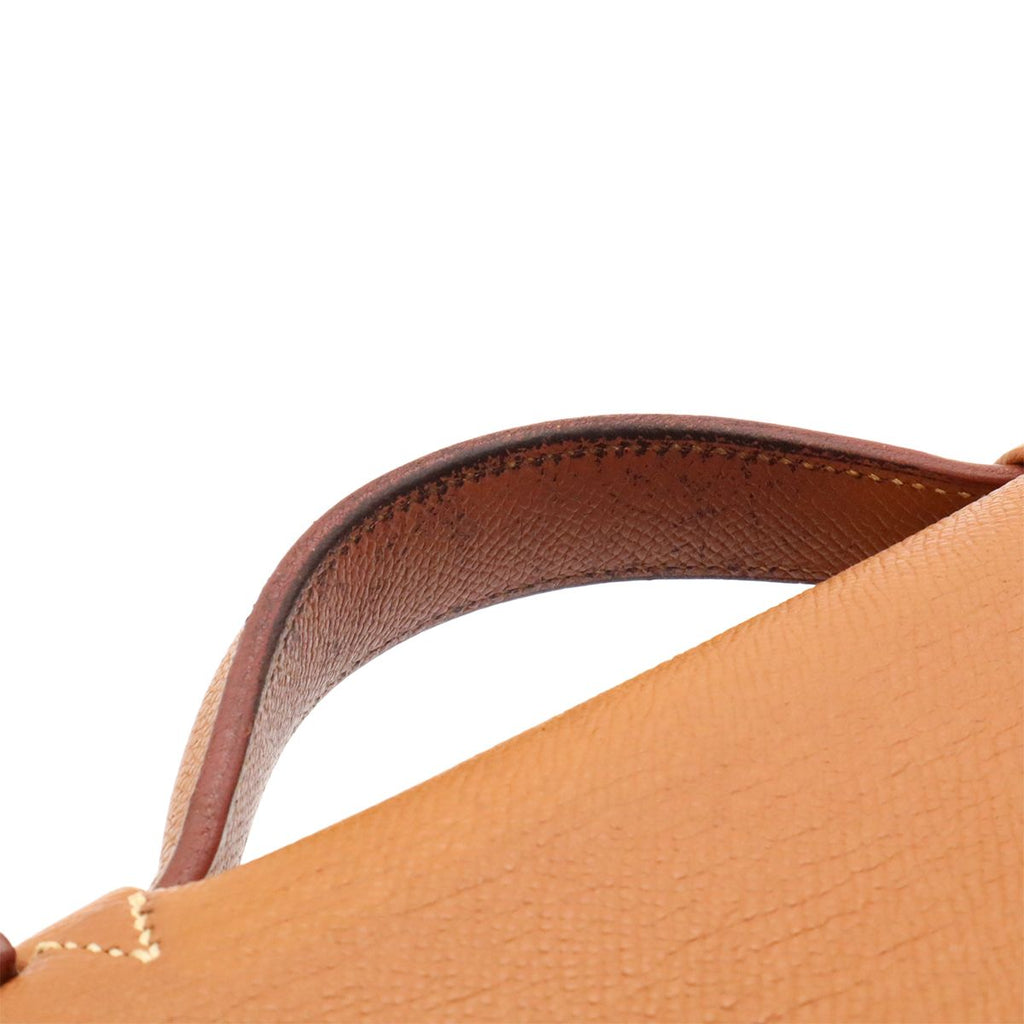 Hermes Sac a Depeches 38 Business Briefcase Document Purse Veau Epsom Brown Gold — view 4