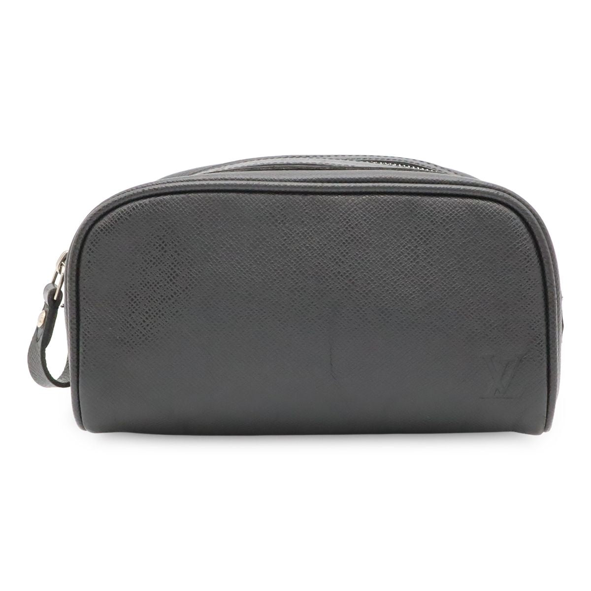 Louis Vuitton Taiga Trousse Yvan Clutch Pouch Leather Ardoise Black
