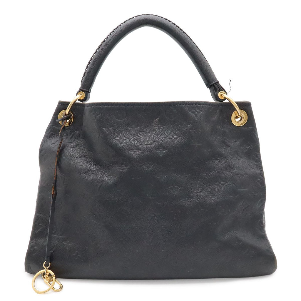 Louis Vuitton Monogram Empreinte Artsy MM Tote Shoulder Infini Dark Blue