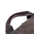 Hermes Her Line Porte Documents Briefcase Purse 3 Handbag Nylon Canvas Gray — view 4