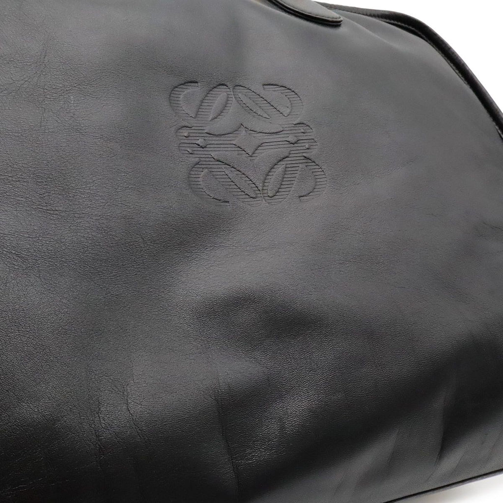 Loewe Amazona 40 Anagram Boston Bag Purse Leather Black Gold — view 9