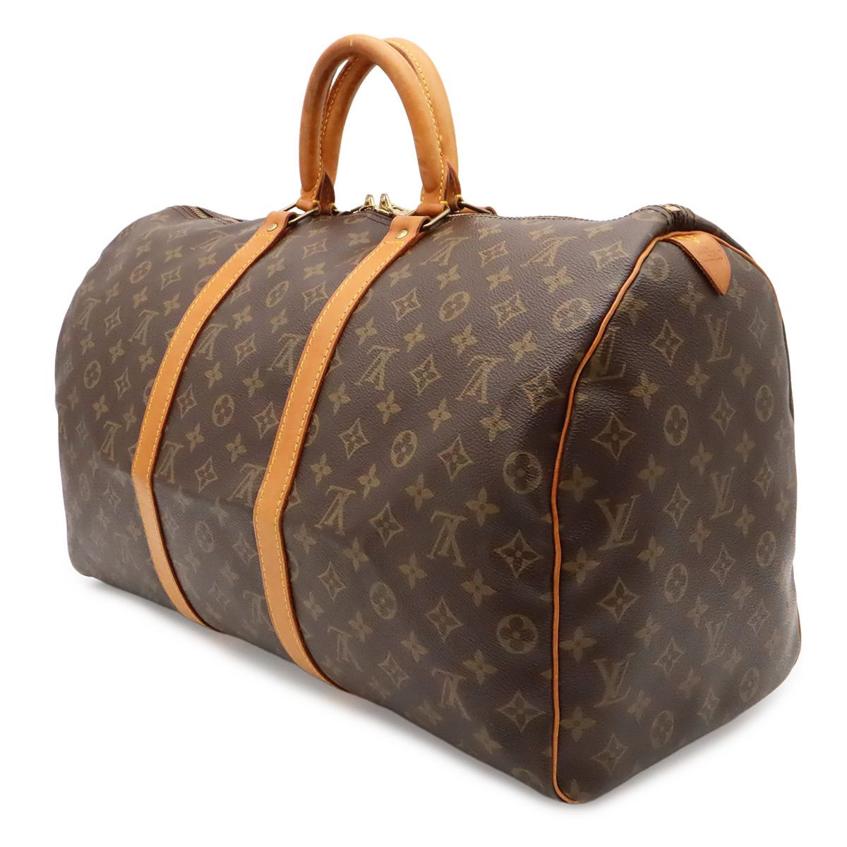 Louis Vuitton Monogram Keepall 50 Boston Bag Purse — view 2