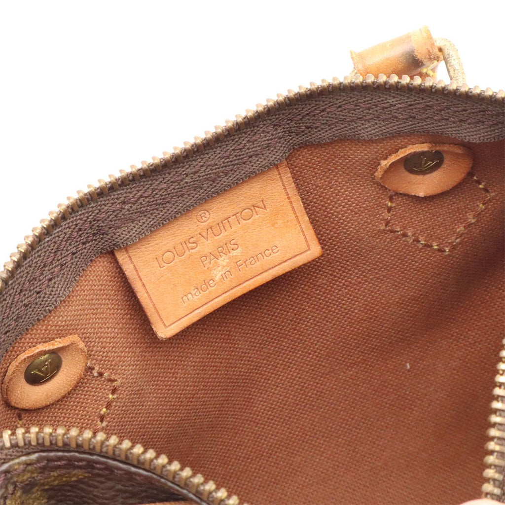 Louis Vuitton Monogram Mini Speedy Mini Bag Pouch Case — view 8