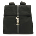 Gucci Jackie Backpack Nylon Leather Black Silver