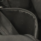 Gucci Jackie Backpack Nylon Leather Black Silver — view 9