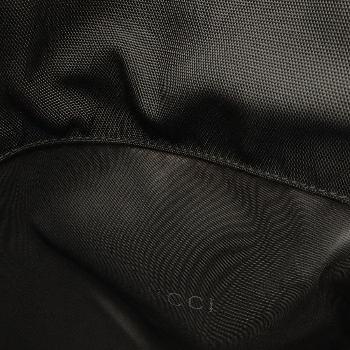 Gucci Jackie Backpack Nylon Leather Black Silver — view 7