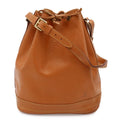 Louis Vuitton Epi Noe Drawstring Shoulder Bag Cipango Gold Camel