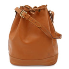 Louis Vuitton Epi Noe Drawstring Shoulder Bag Cipango Gold Camel