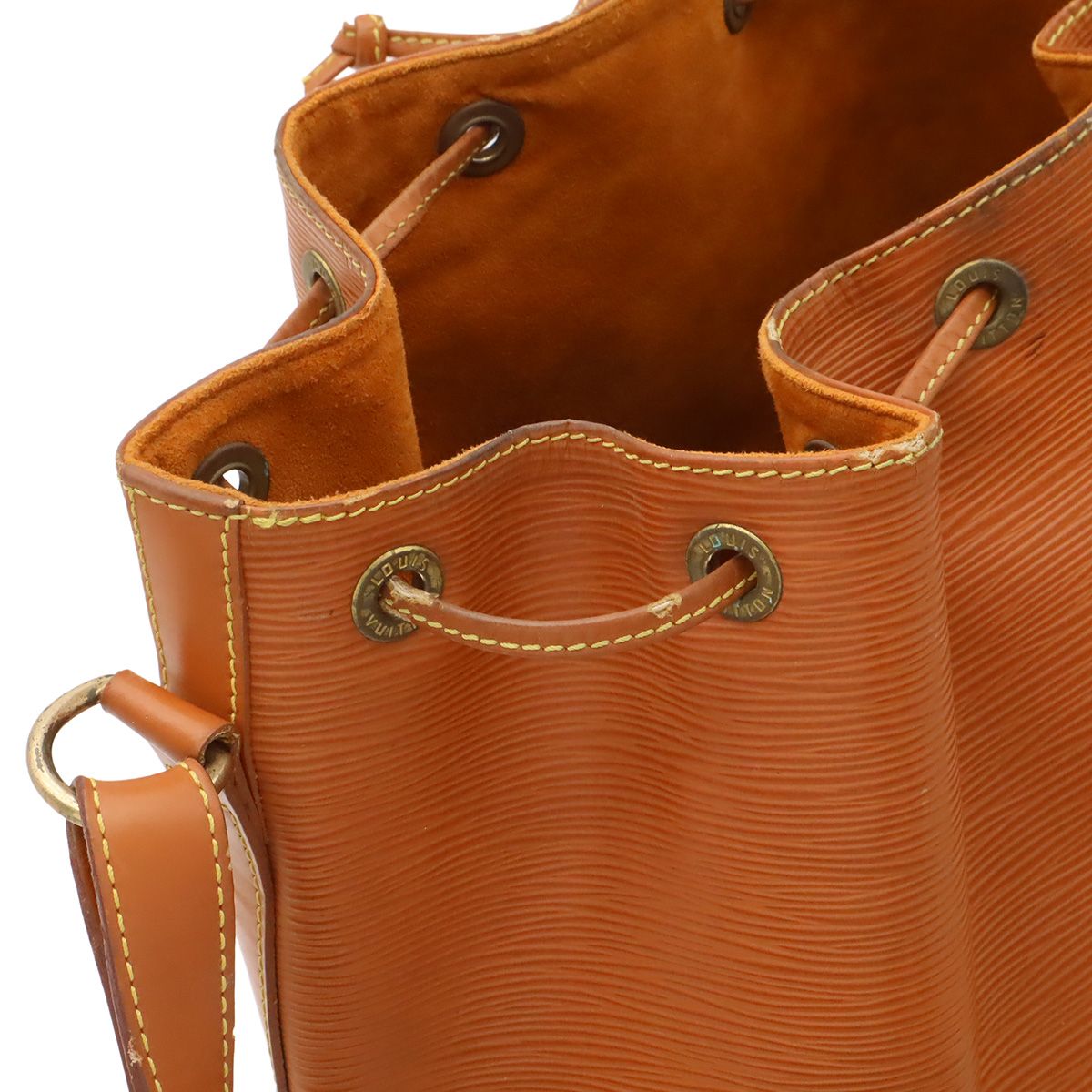 Louis Vuitton Epi Noe Drawstring Shoulder Bag Cipango Gold Camel — view 6