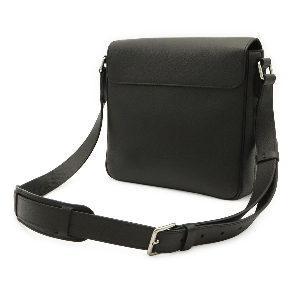 Louis Vuitton Taiga Roman PM Shoulder Bag Crossbody Leather Ardoise Black — view 2