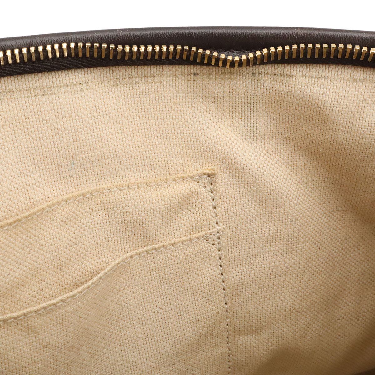 Gucci GG Supreme Plus Tote 2-Way Shoulder Bag Crossbody Leather Beige Dark Brown — view 9