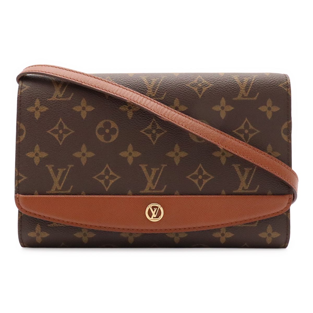 Louis Vuitton Monogram Bordeaux 24 Shoulder Bag Crossbody 2-Way Clutch