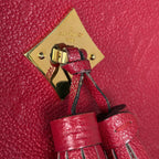 Louis Vuitton Saintonge Shoulder Bag Fringe Pochette Monogram Empreinte Scarlet — view 5