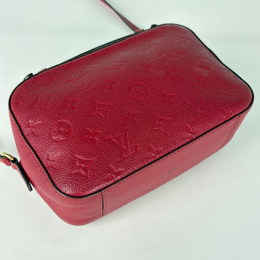 Louis Vuitton Saintonge Shoulder Bag Fringe Pochette Monogram Empreinte Scarlet — view 2