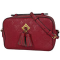 Louis Vuitton Saintonge Shoulder Bag Fringe Pochette Monogram Empreinte Scarlet