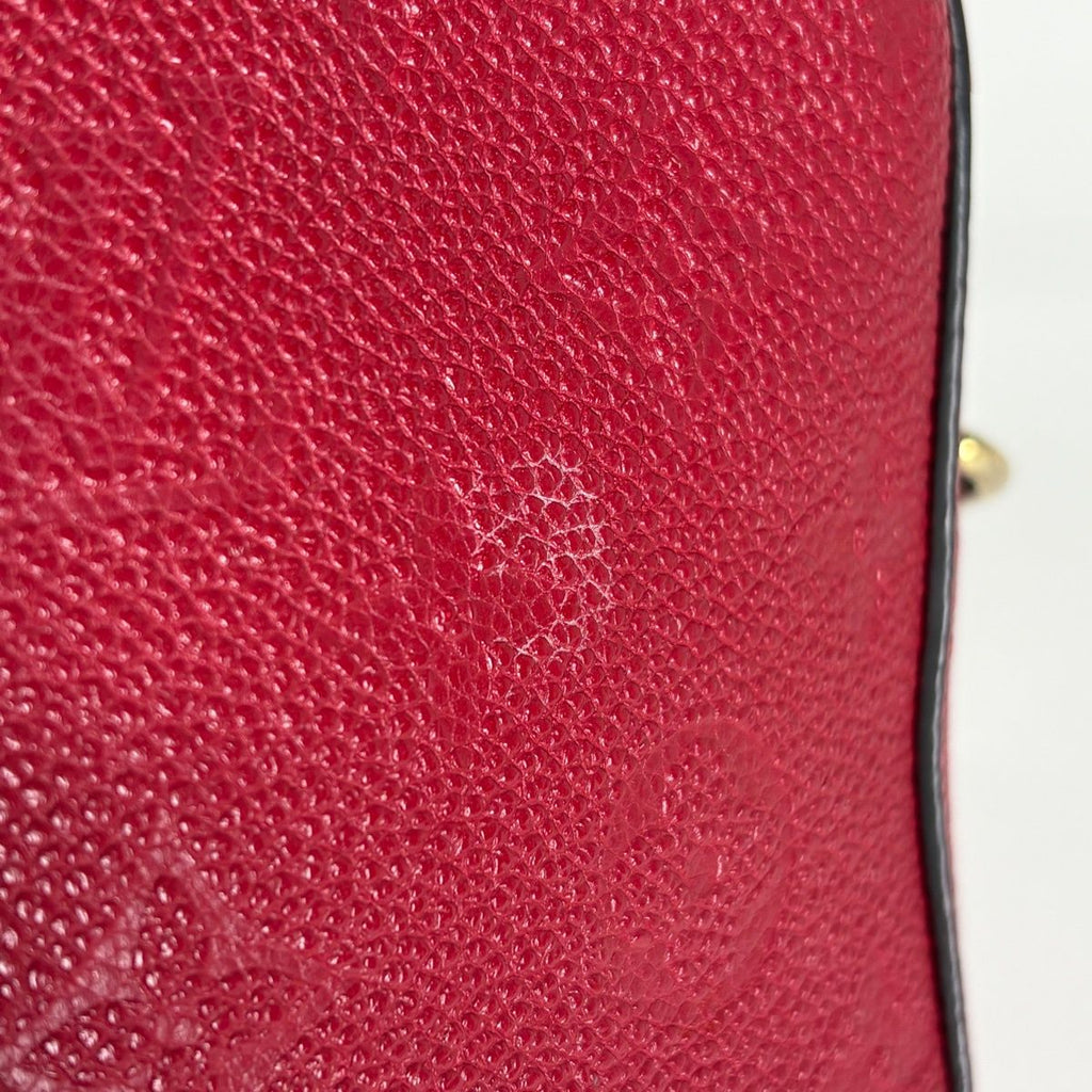 Louis Vuitton Saintonge Shoulder Bag Fringe Pochette Monogram Empreinte Scarlet — view 4