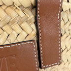 Loewe Basket Bag Small Handbag Bag Anagram Palm Leaf Raffia Beige Brown — view 4