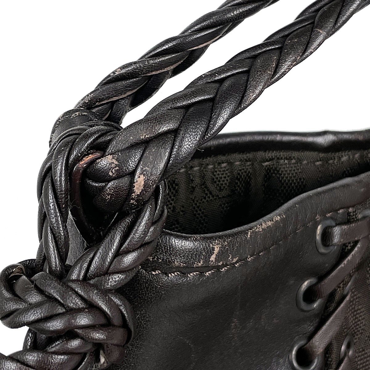 Dior Shoulder Bag Trotter Pattern Nylon Brown — view 5