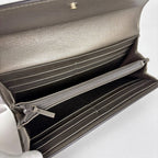 Gucci Wallet Micro Guccissima Signature Ribbon Enamel Patent Leather Gray — view 6