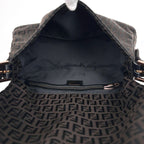Fendi Shoulder Bag Zucchino Mamma Bucket Canvas Brown 8 — view 7