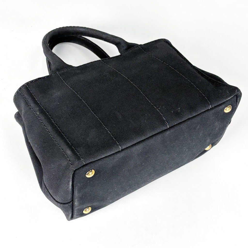 Prada Tote Canapa 2-Way Canvas Black — view 2