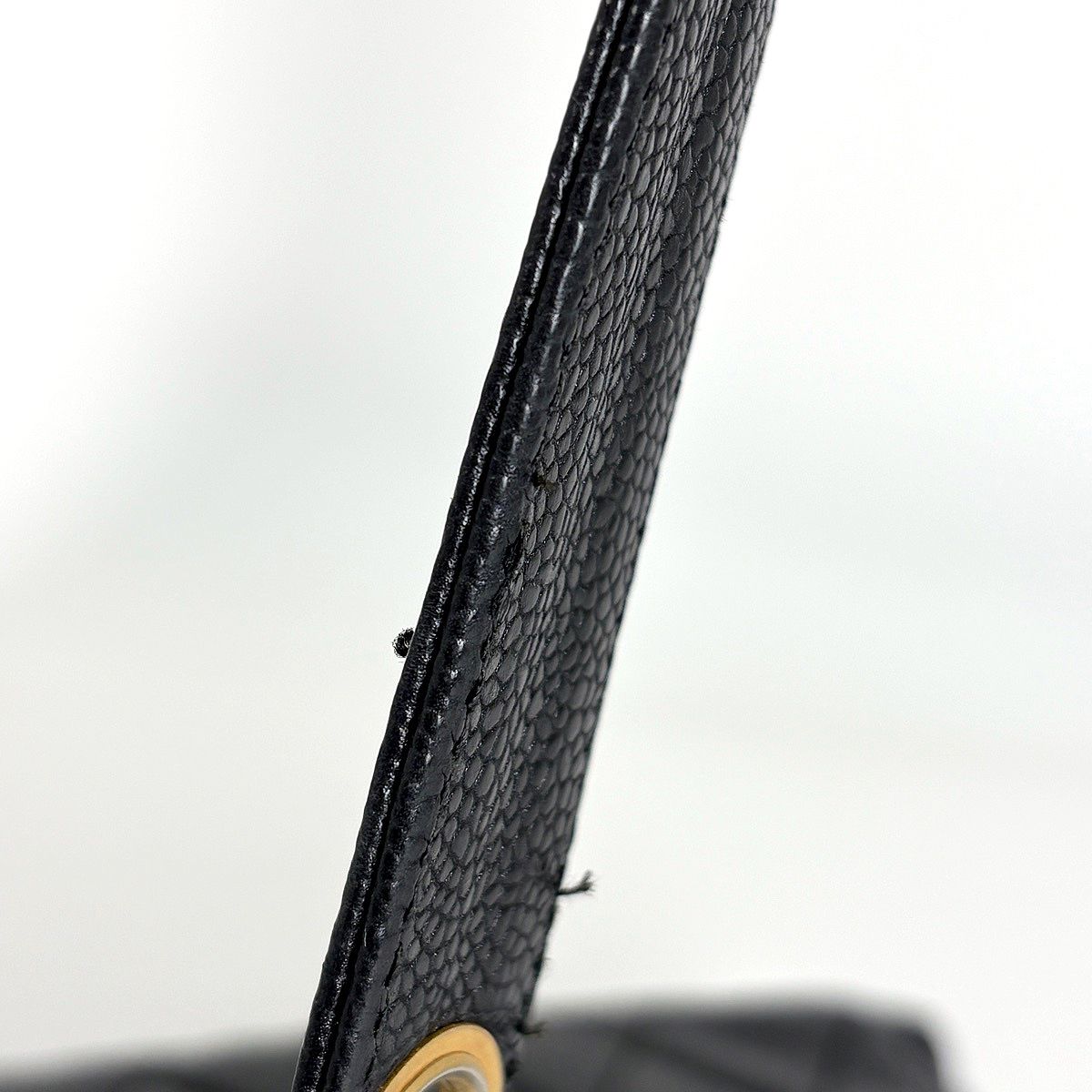 Chanel Tote CC Logo Caviar Leather Black — view 9