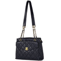 Chanel Tote CC Logo Caviar Leather Black