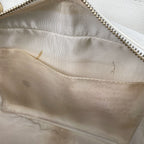 Chanel Shoulder Bag CC Logo Quilted Caviar Leather White — view 7