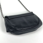 Chanel Chain Wallet CC Logo Half Moon Caviar Leather Black Shoulder — view 2