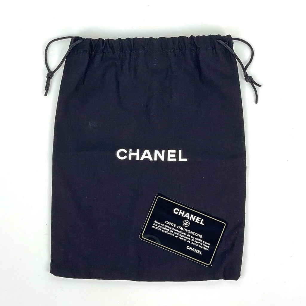 Chanel Chain Wallet CC Logo Half Moon Caviar Leather Black Shoulder — view 7