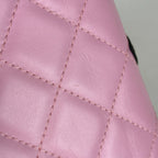 Chanel Notebook Book Cover CC Logo Cambon Line Leather Pink Agenda — view 4