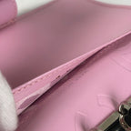 Chanel Notebook Book Cover CC Logo Cambon Line Leather Pink Agenda — view 7