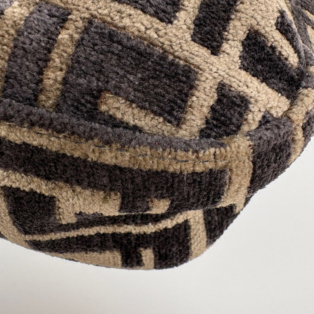 Fendi Shoulder Bag Zucchini Fabric Brown — view 3