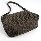 Fendi Shoulder Bag Zucchini Mamma Baguette Canvas Brown — view 2