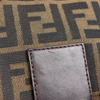 Fendi Shoulder Bag Zucchini Mamma Baguette Canvas Brown — view 4