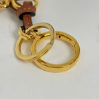 Loewe Bag Charm Anagram Leather Brown — view 4