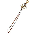 Loewe Bag Charm Anagram Leather Brown