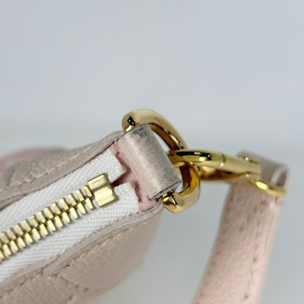 Louis Vuitton Bagatelle NM Handbag Monogram Empreinte Pink Beige Yellow — view 5