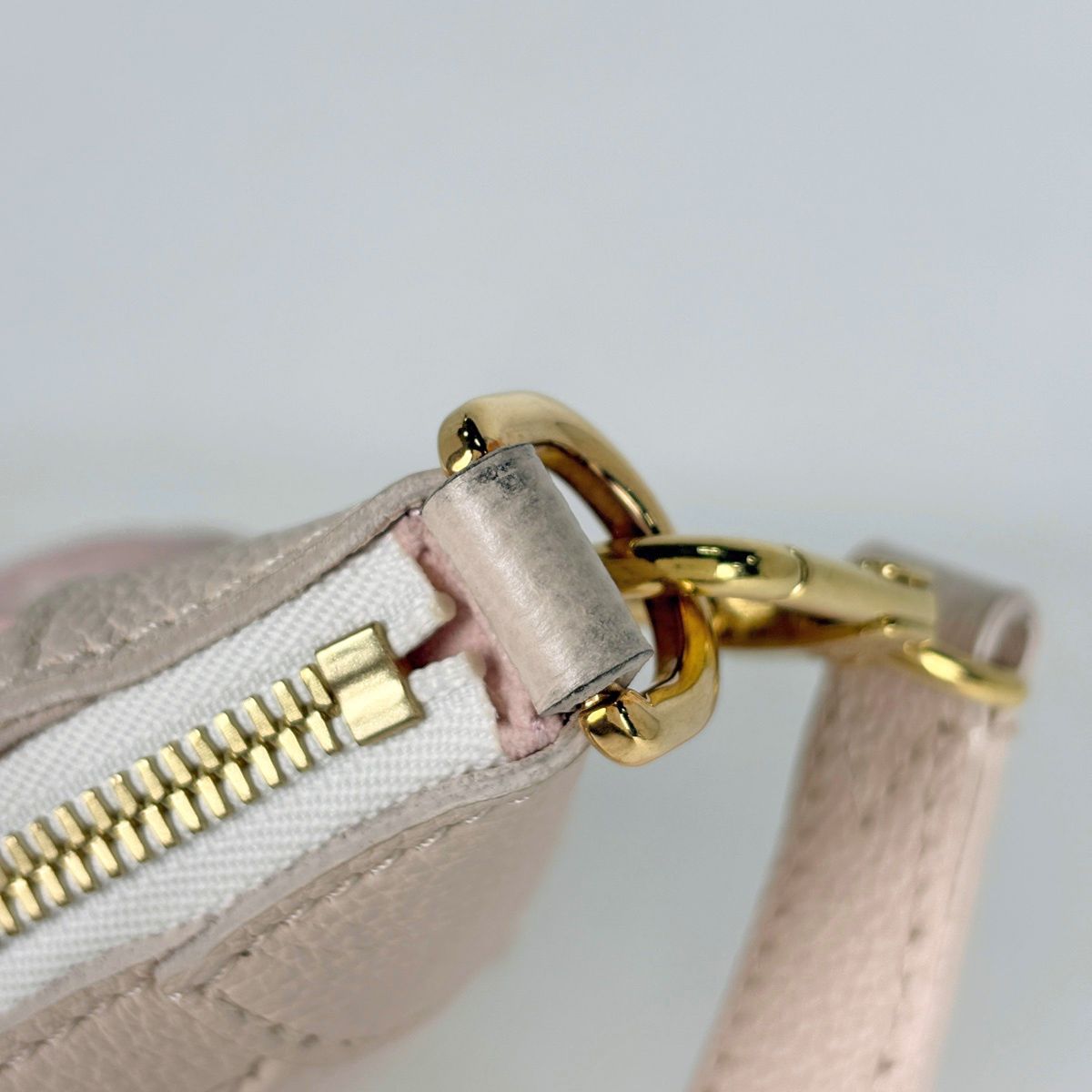 Louis Vuitton Bagatelle NM Handbag Monogram Empreinte Pink Beige Yellow — view 5