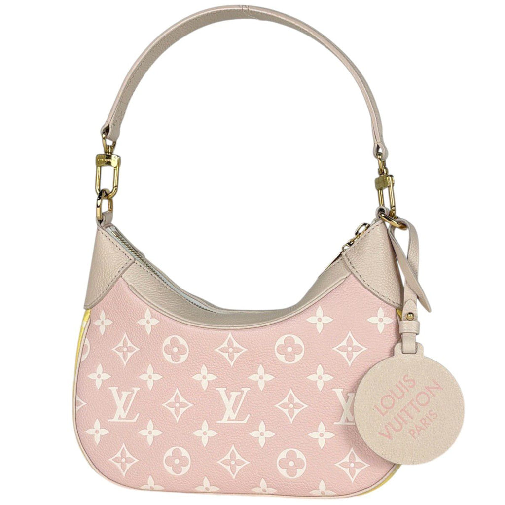 Louis Vuitton Bagatelle NM Handbag Monogram Empreinte Pink Beige Yellow