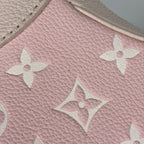 Louis Vuitton Bagatelle NM Handbag Monogram Empreinte Pink Beige Yellow — view 4