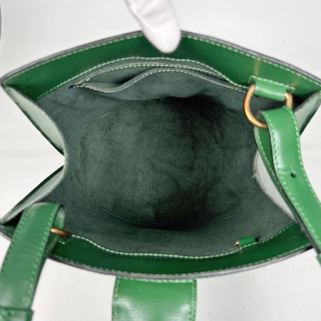 Louis Vuitton Cluny Shoulder Bag Epi Borneo Green — view 7