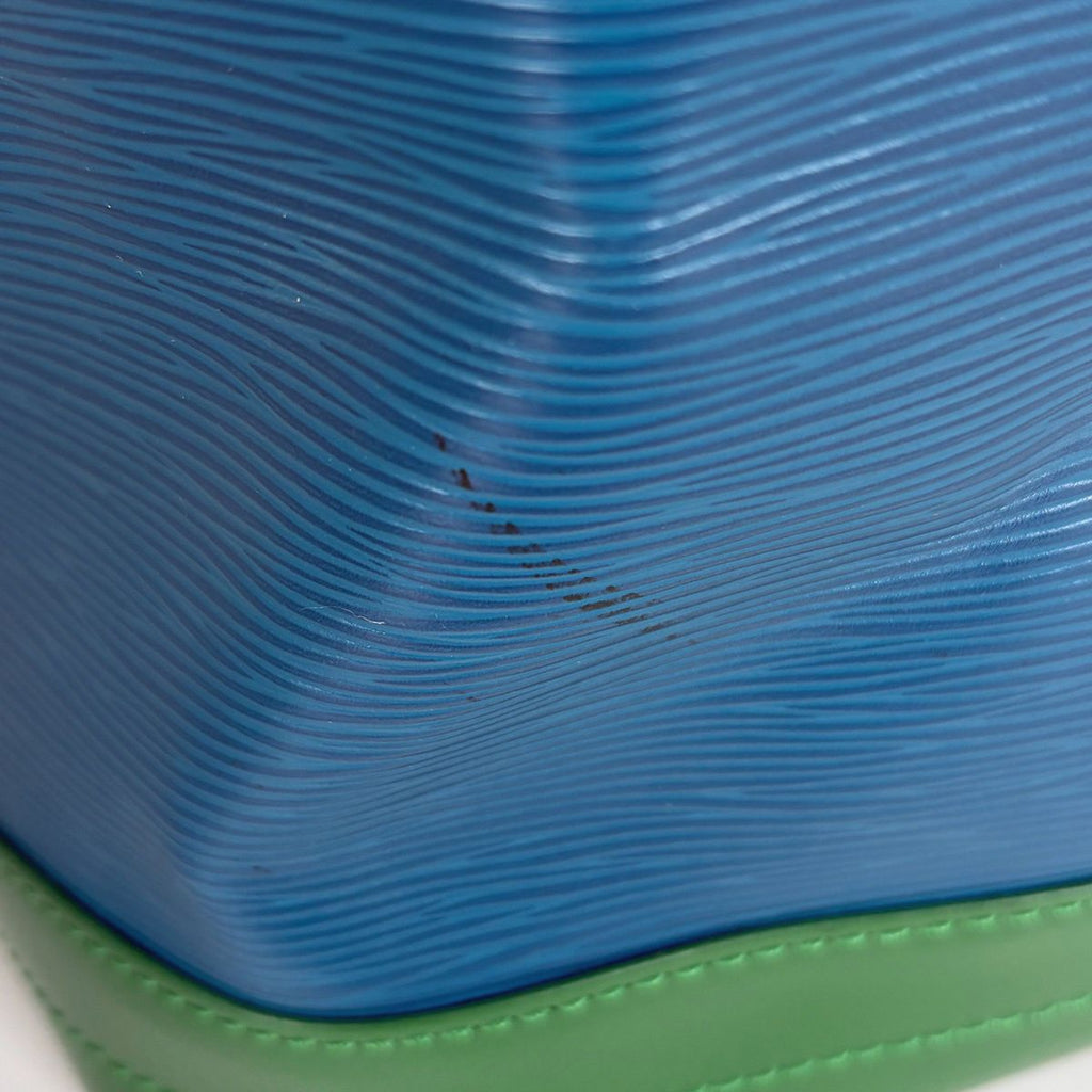 Louis Vuitton Noe Shoulder Bag Bicolor Epi Toledo Blue le Neo Green — view 5