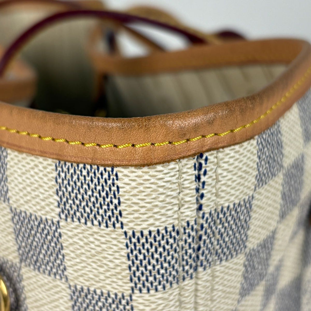 Louis Vuitton Neverfull MM Tote Damier Azur White — view 5