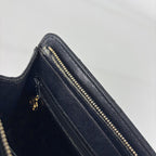 Chanel Shoulder Bag Quilted CC Logo Leather Black — view 7
