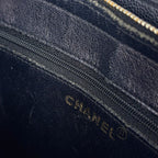 Chanel Shoulder Bag Quilted CC Logo Leather Black — view 8