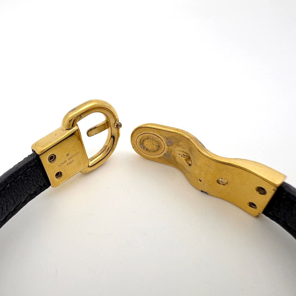 Louis Vuitton Bracelet Fasten Your LV Monogram Brown Gold — view 3