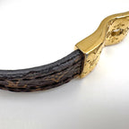 Louis Vuitton Bracelet Fasten Your LV Monogram Brown Gold — view 5
