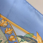 Hermes Carre 90 Amazonia Scarf Silk Blue Multicolor — view 3