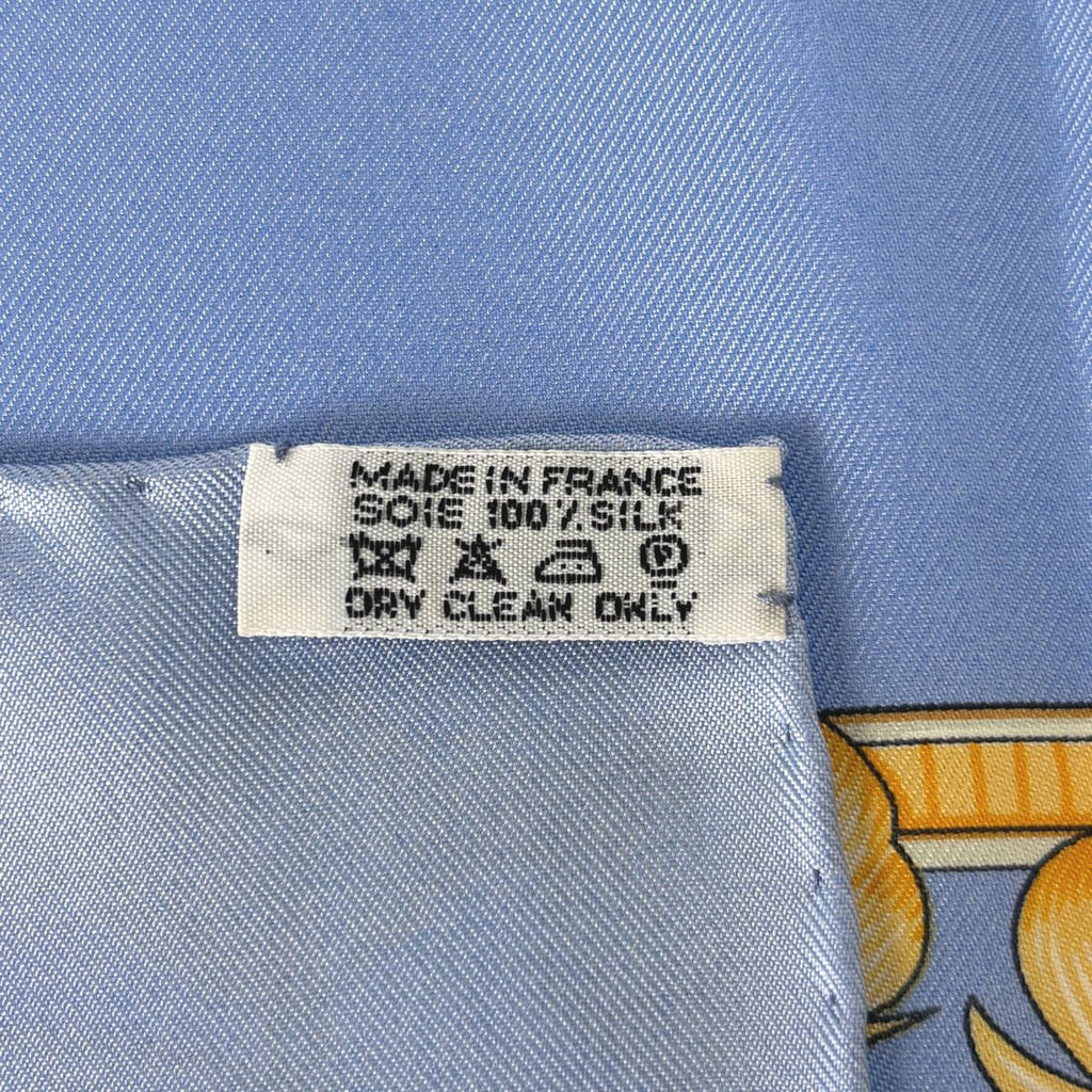 Hermes Carre 90 Amazonia Scarf Silk Blue Multicolor — view 2